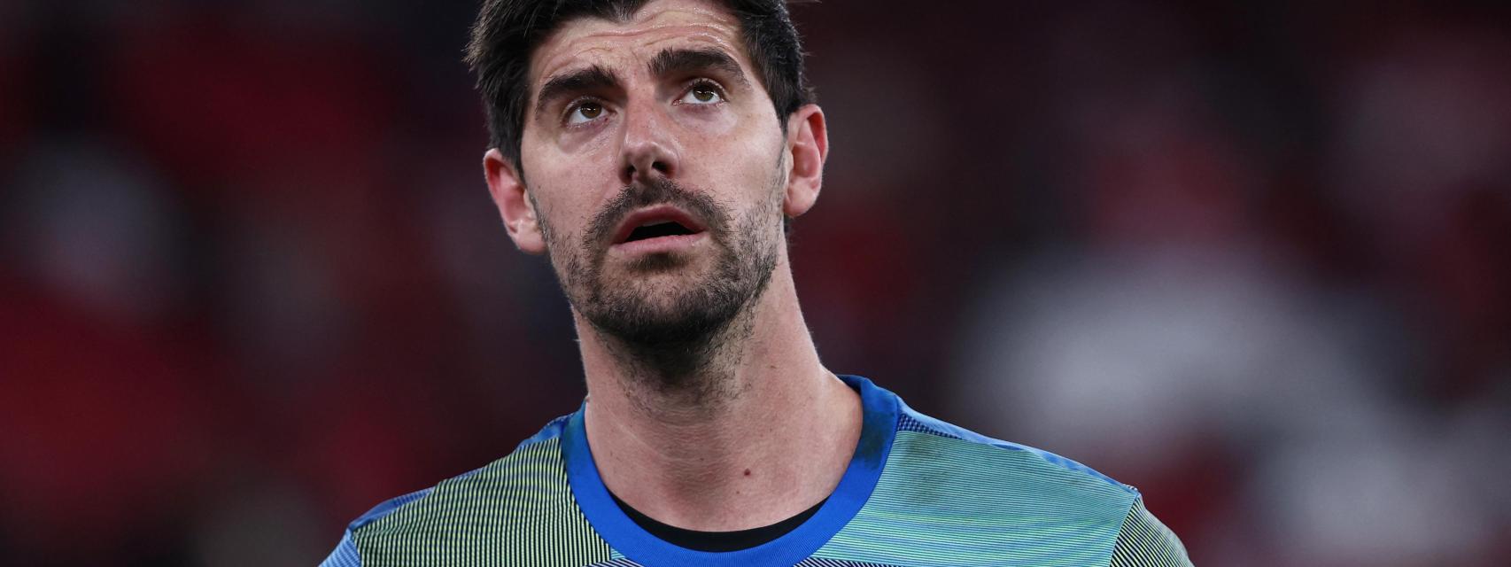Courtois, durante un partido.