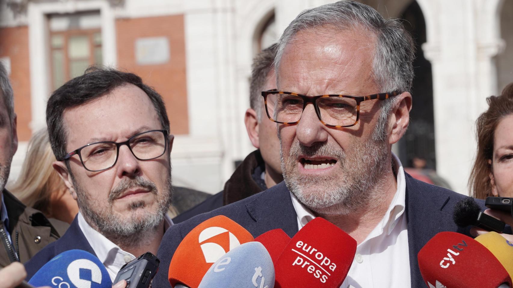 El candidato de Vox a la Presidencia de la Junta de Castilla y León, Carlos Pollán, en Valladolid