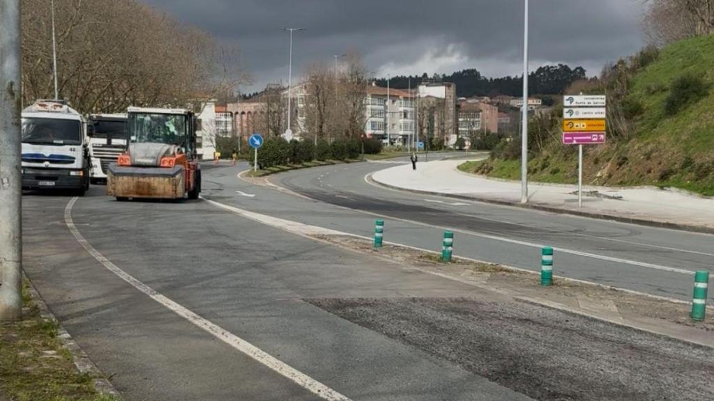 En marcha las obras de asfaltado en Santiago causadas por el mal tiempo: Son muy necesarias