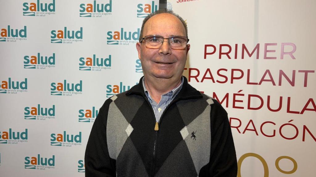 Pedro Compais, primer trasplantado de médula ósea en Aragón