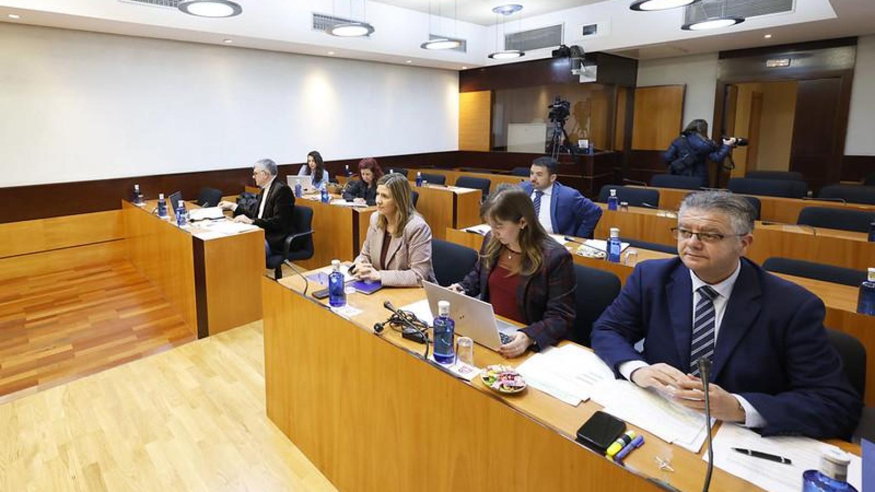 Comisión de Sanidad en las Cortes de Castilla-La Mancha.