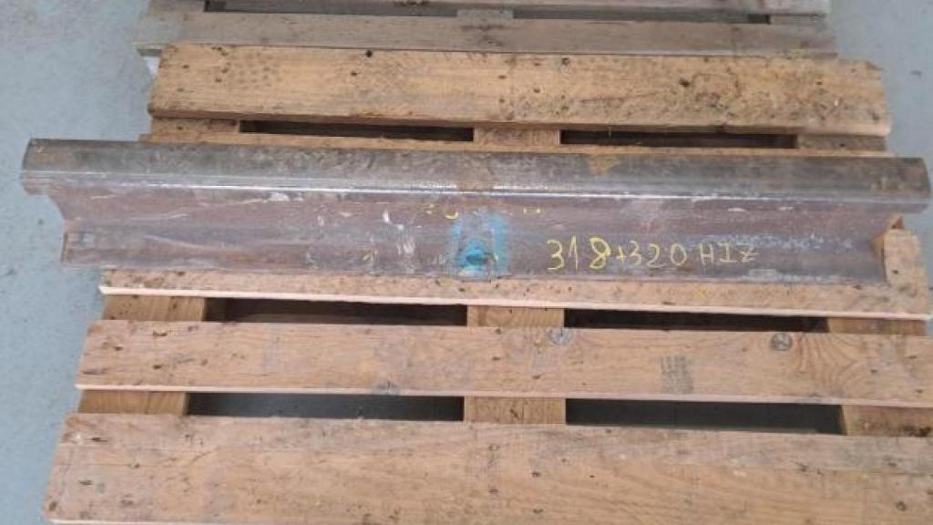 Soldadura antigua del Pk 318+320 HI Vía 1 retirada por Adif del lugar del accidente de tren de Adamuz sin permiso del juez.
