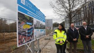 La conselleira de Vivenda e Planificación de Infraestruturas, María M. Allegue, en Pontevedra
