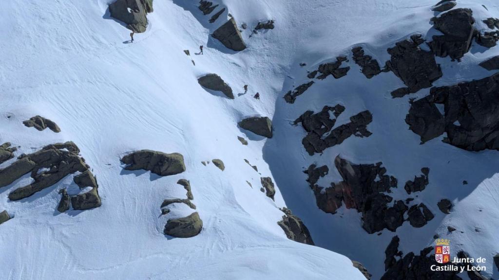 El rescate del montañero en Gredos