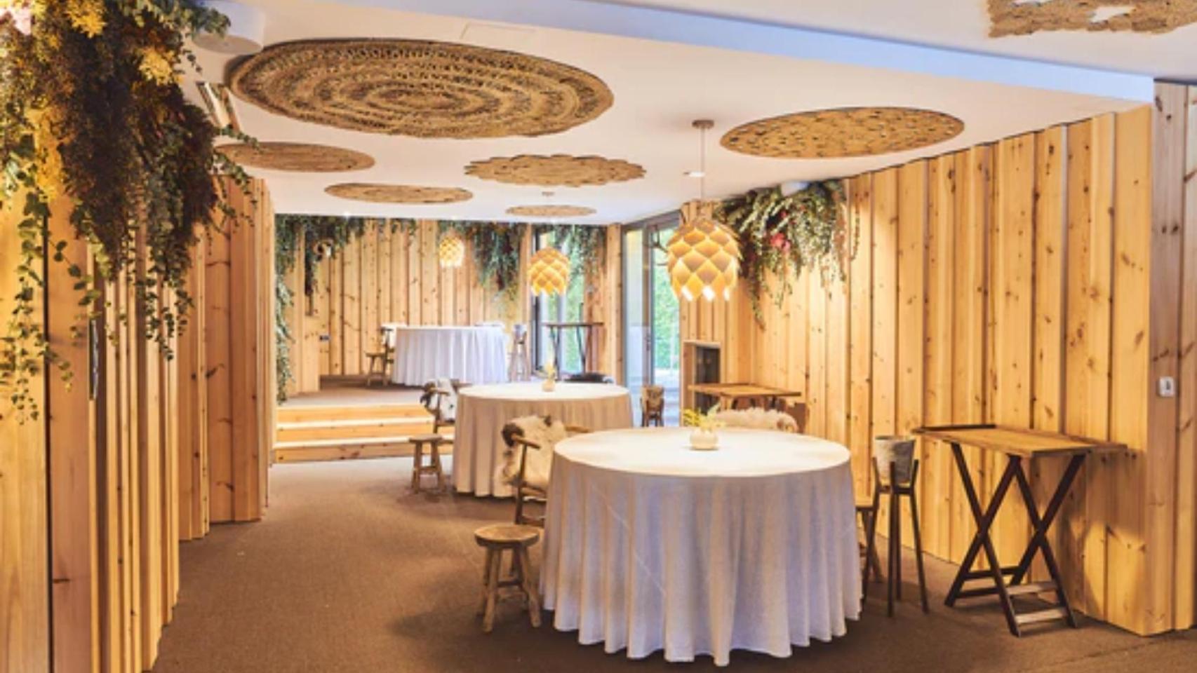 Un rincón del comedor de OBA en Casas-Ibáñez (Albacete).