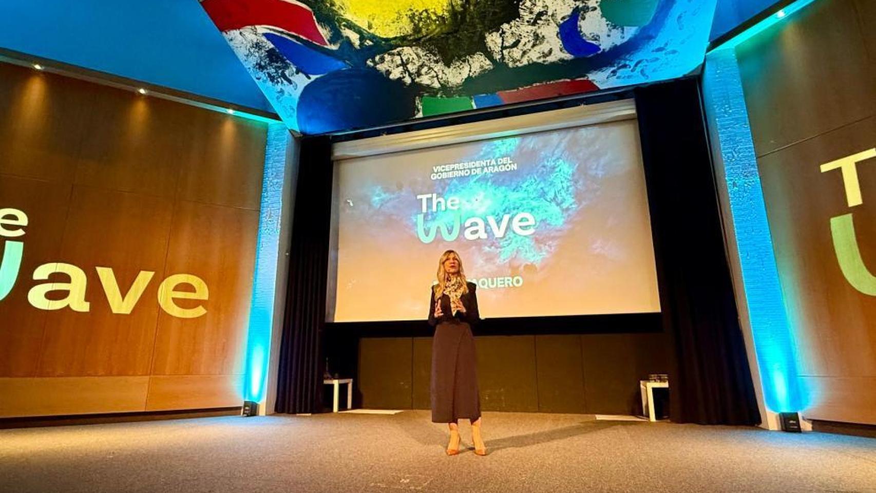 Mar Vaquero, en la presentación de The Wave en Barcelona.