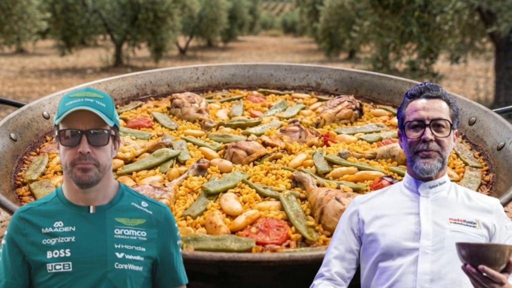 La paella valenciana es el plato de comida favorito de Fernando Alonso