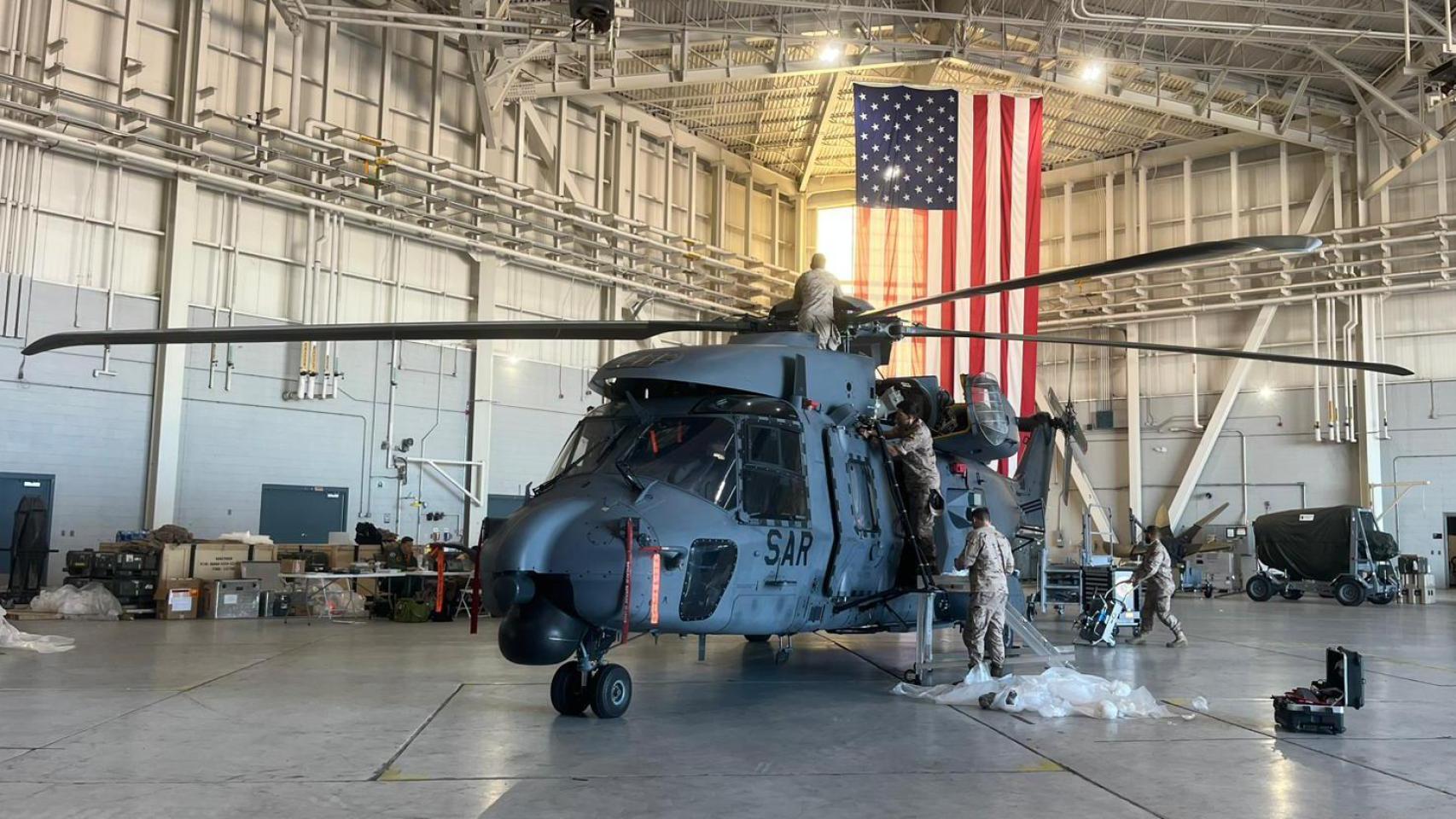 Helicóptero NH90 del Ejército del Aire en Gulfport (Misisipi, EEUU)