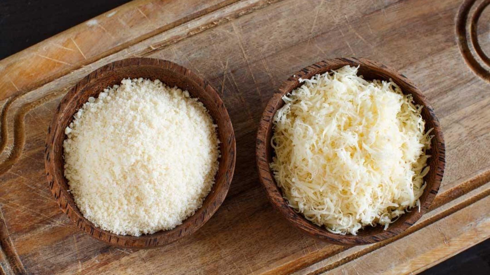 Queso rallado.
