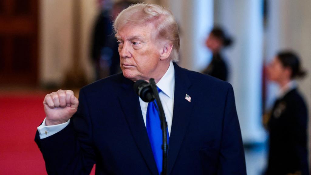 El presidente de Estados Unidos, Donald Trump, durante un acto en la Casa Blanca.
