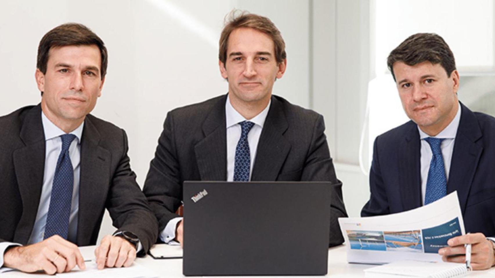 Pablo Goizueta, Íñigo Bilbao y Constantino Sotelo, en una foto de archivo.
