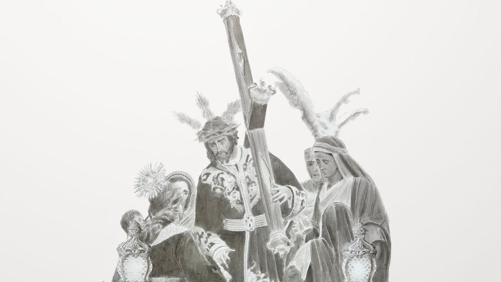 El nuevo trono del Divino Nombre de Jesús Nazareno de la Salutación de Málaga.