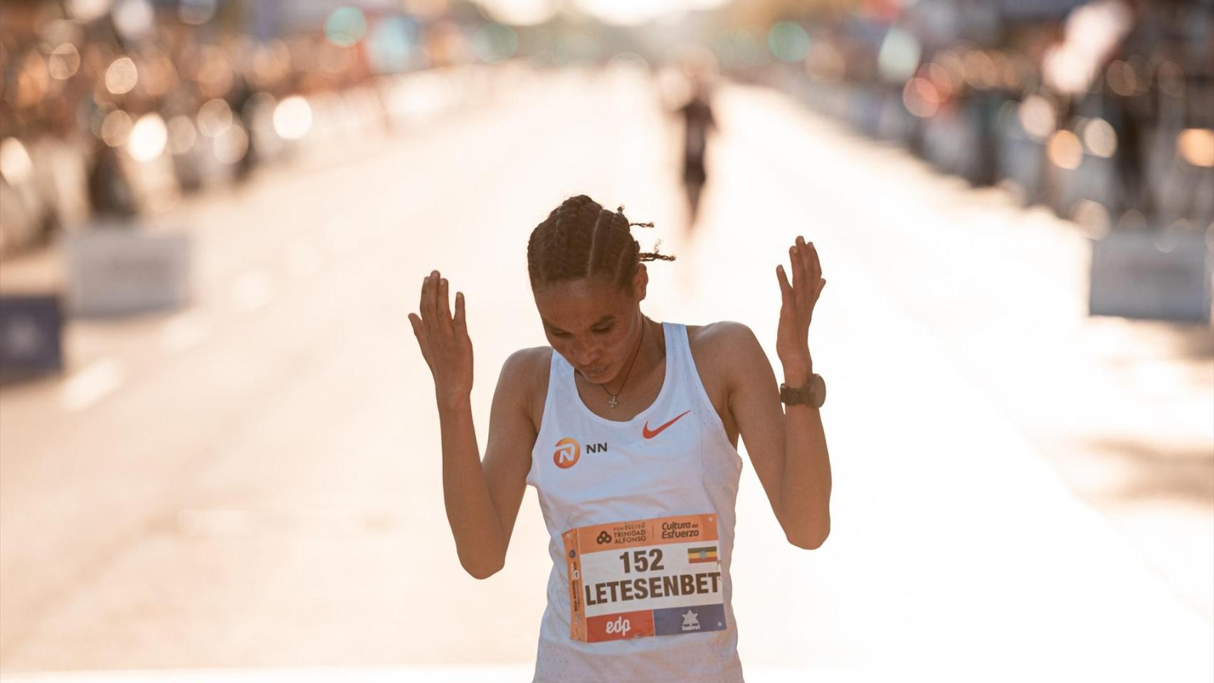 Gidey Letesenbet, del equipo NN Running Team en la Medio Maratón Valencia Trinidad Alfonso. SportMedia / Europa Press