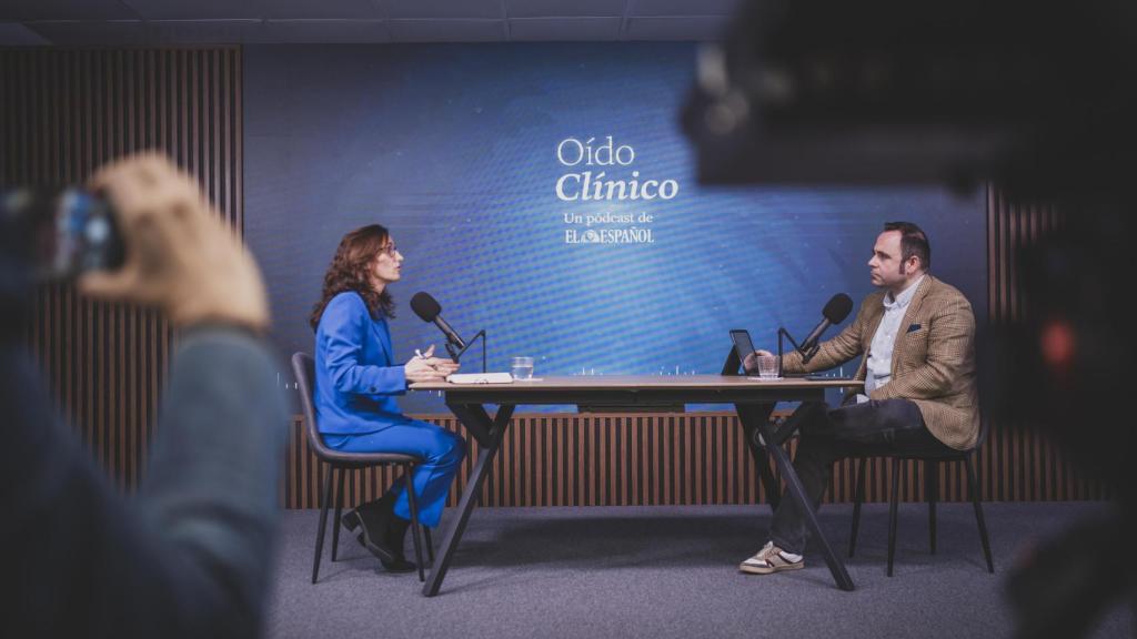 Un momento de la entrevista.