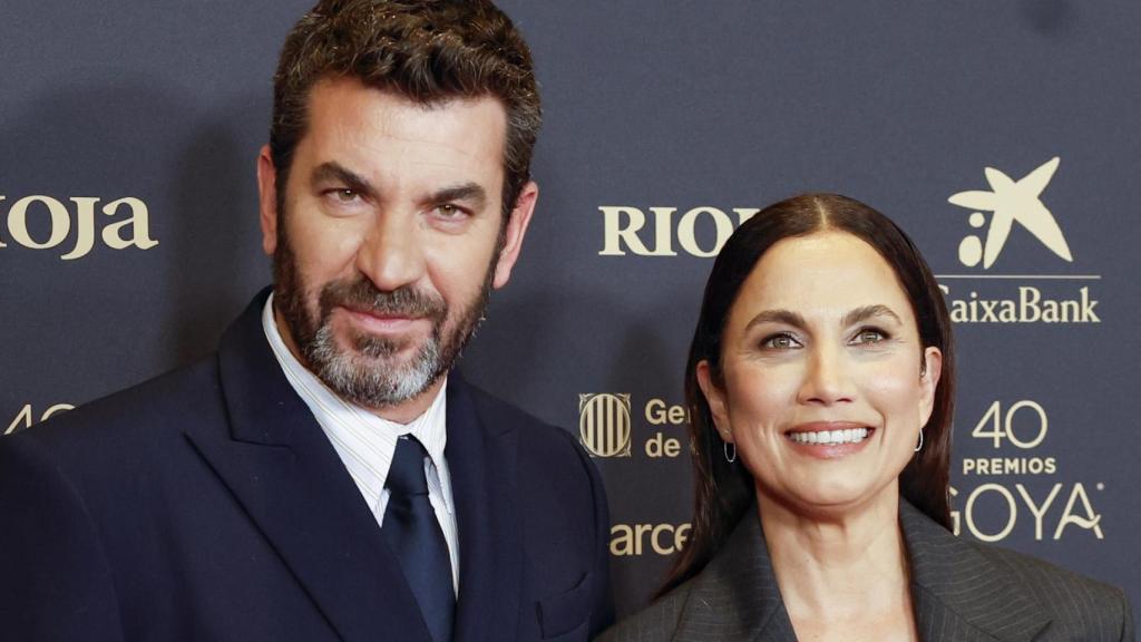 Arturo Valls y Toni Acosta antes de anunciar los nominados a los Premios Goya.