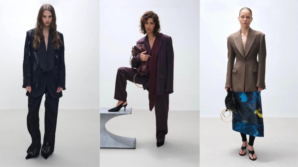 Roksanda Ilinčić con blazers asimétricos.