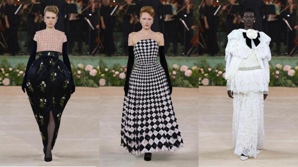 Richard Quinn y sus texturas escultóricas.