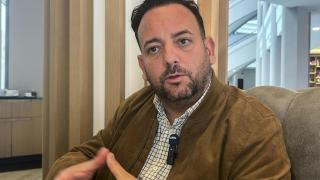El exalcalde de la Algaba (Sevilla), Diego Manuel Agüera, durante la entrevista con EFE.