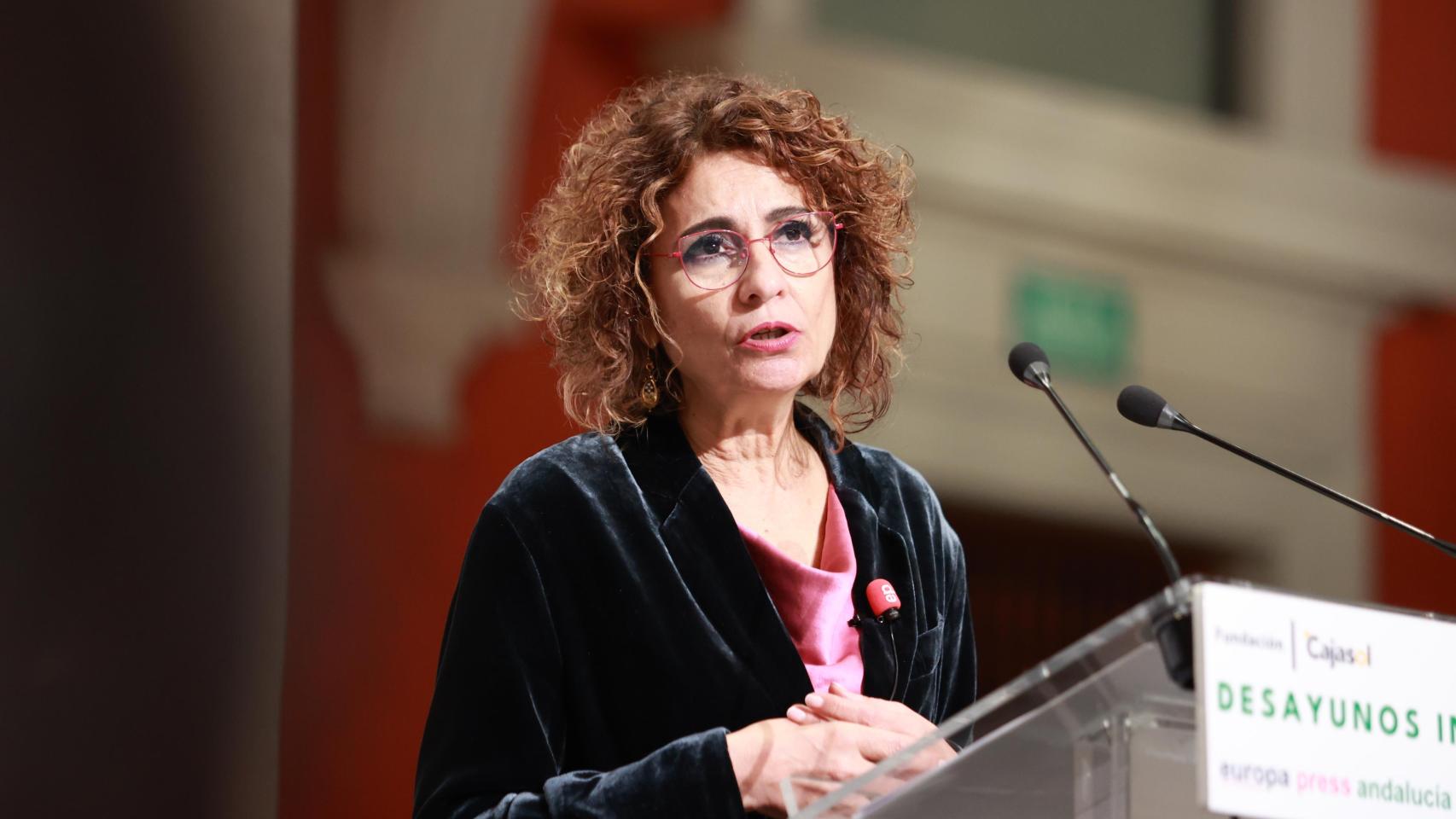 La vicepresidenta primera del Gobierno y ministra de Hacienda, María Jesús Montero.