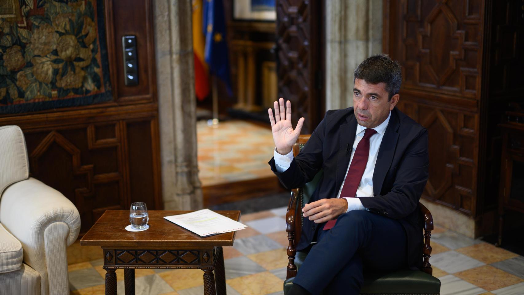 Carlos Mazón, en el Palau de la Generalitat Valenciana, en una imagen de archivo.