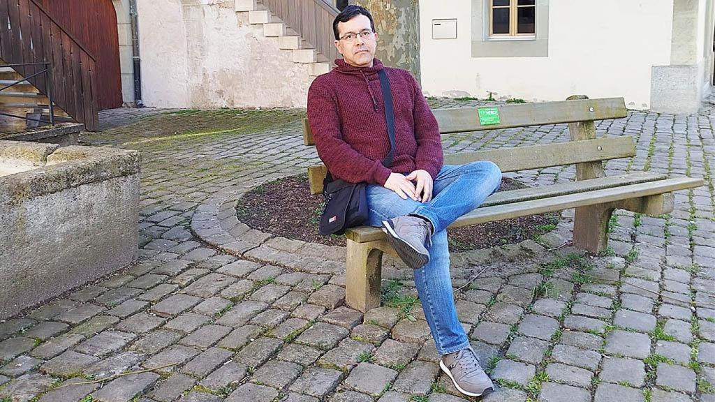 José Martínez en Avenches, en el Cantón de Vaud, en Suiza.