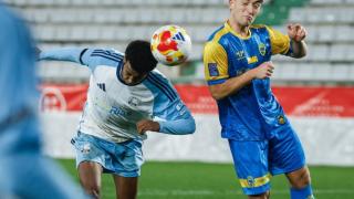 Instante del partido ante Asturias.