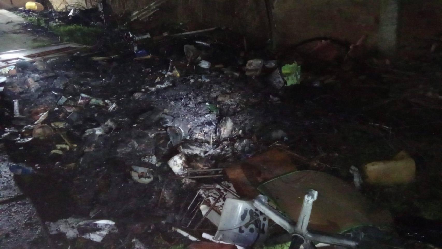 La vivienda incendidada en el municipio zamorano de Villanueva de las Peras