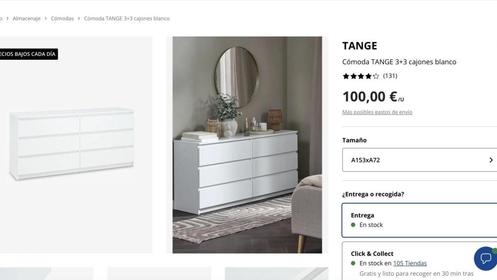 Cómoda Tange.