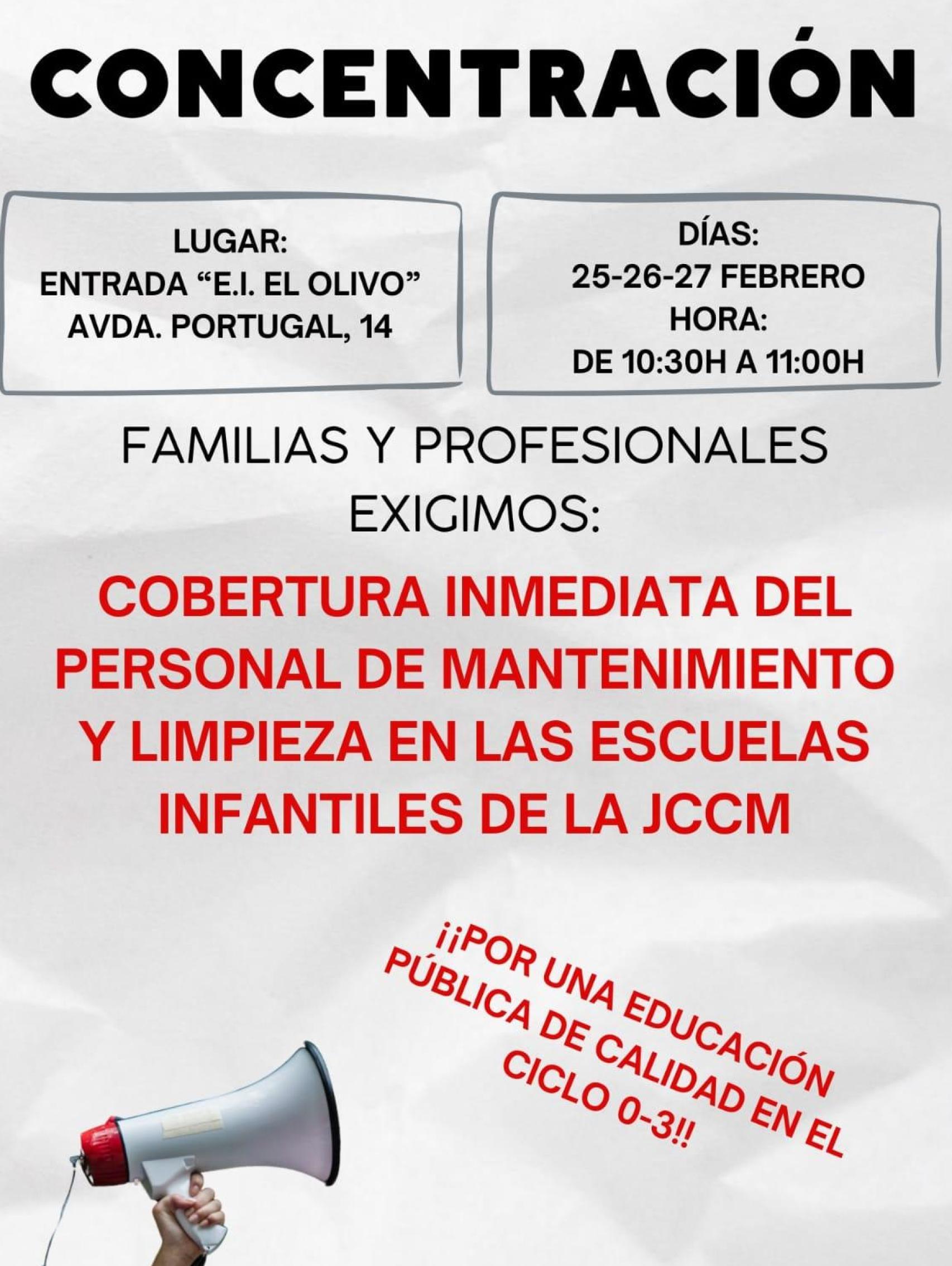 Cartel de la protesta.