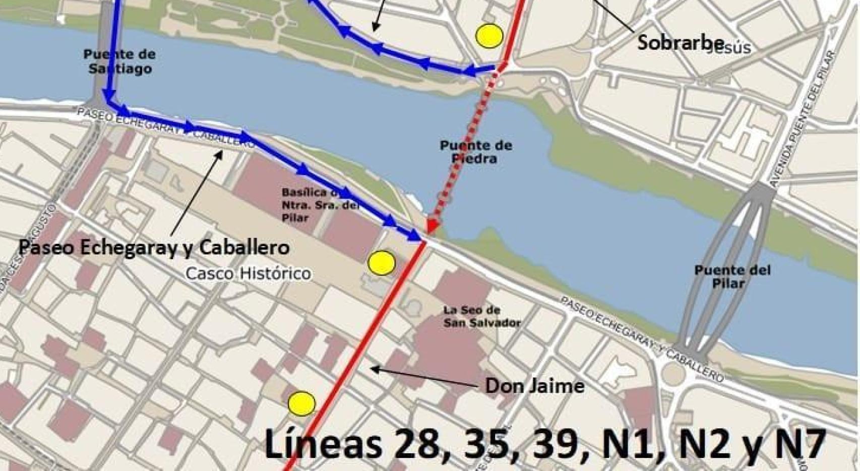 Mapa de las modificaciones.