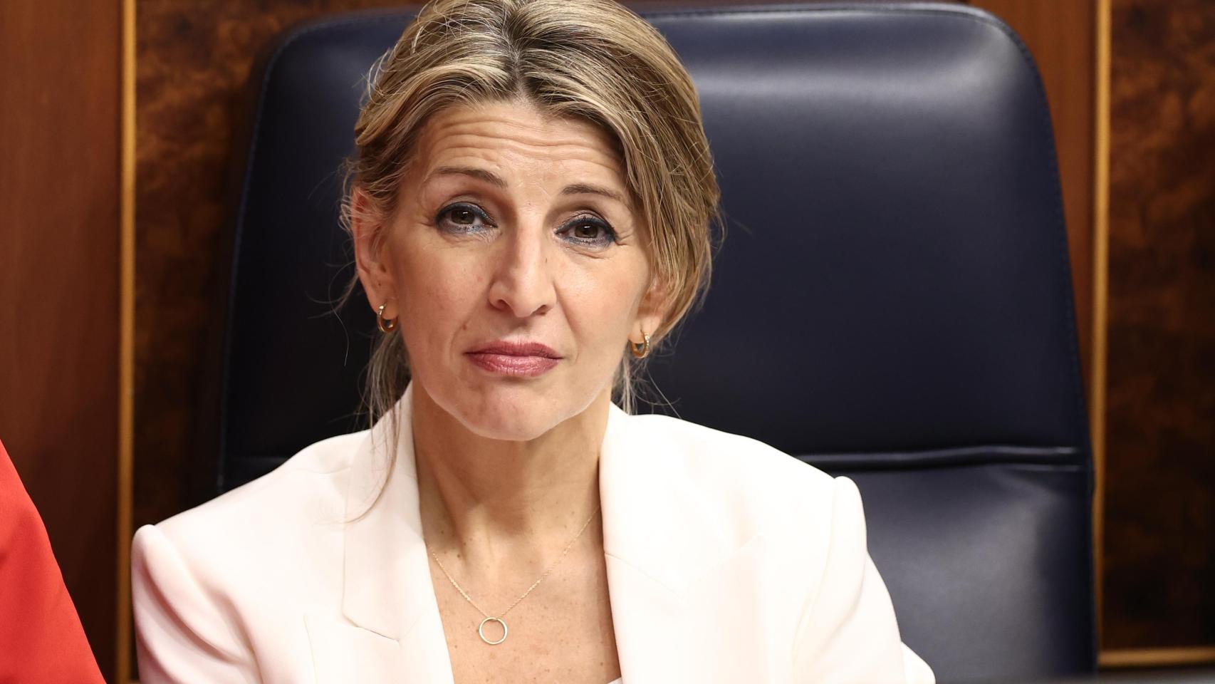 Yolanda Díaz en el Congreso de los Diputados.
