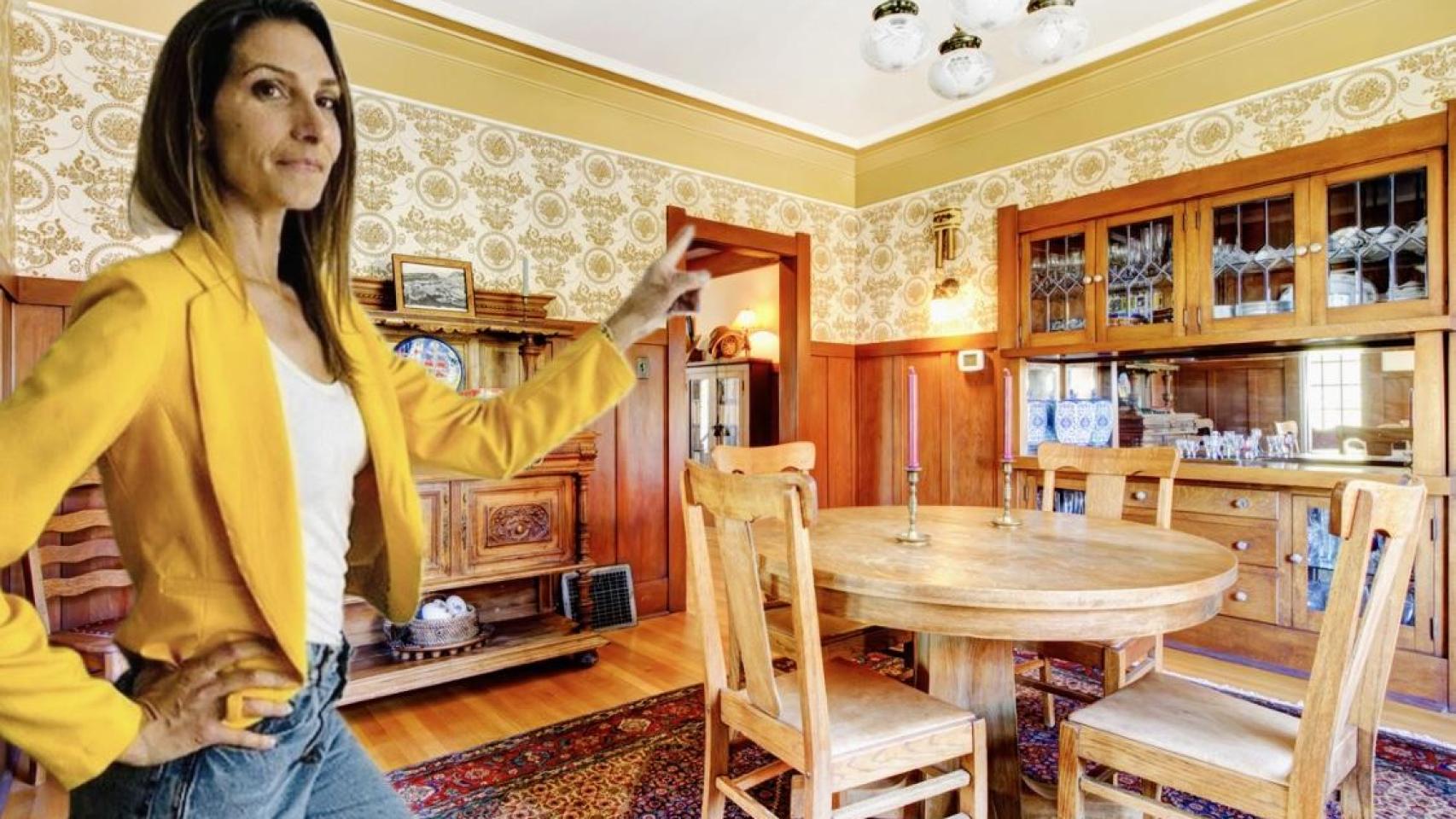 Una vivienda antigua y la arquitecta, Andrea Baldoni.