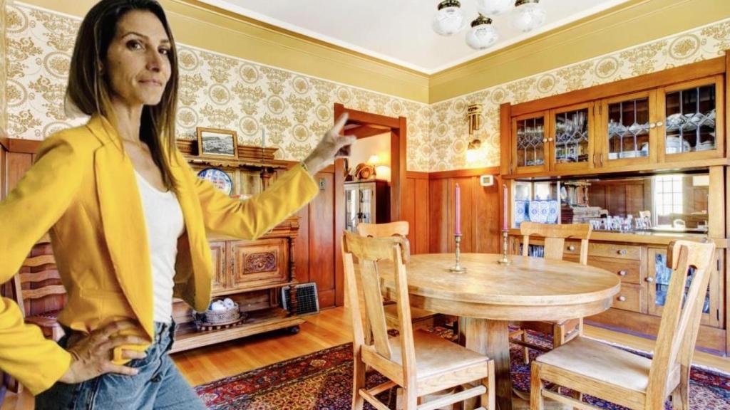 Una vivienda antigua y la arquitecta, Andrea Baldoni.