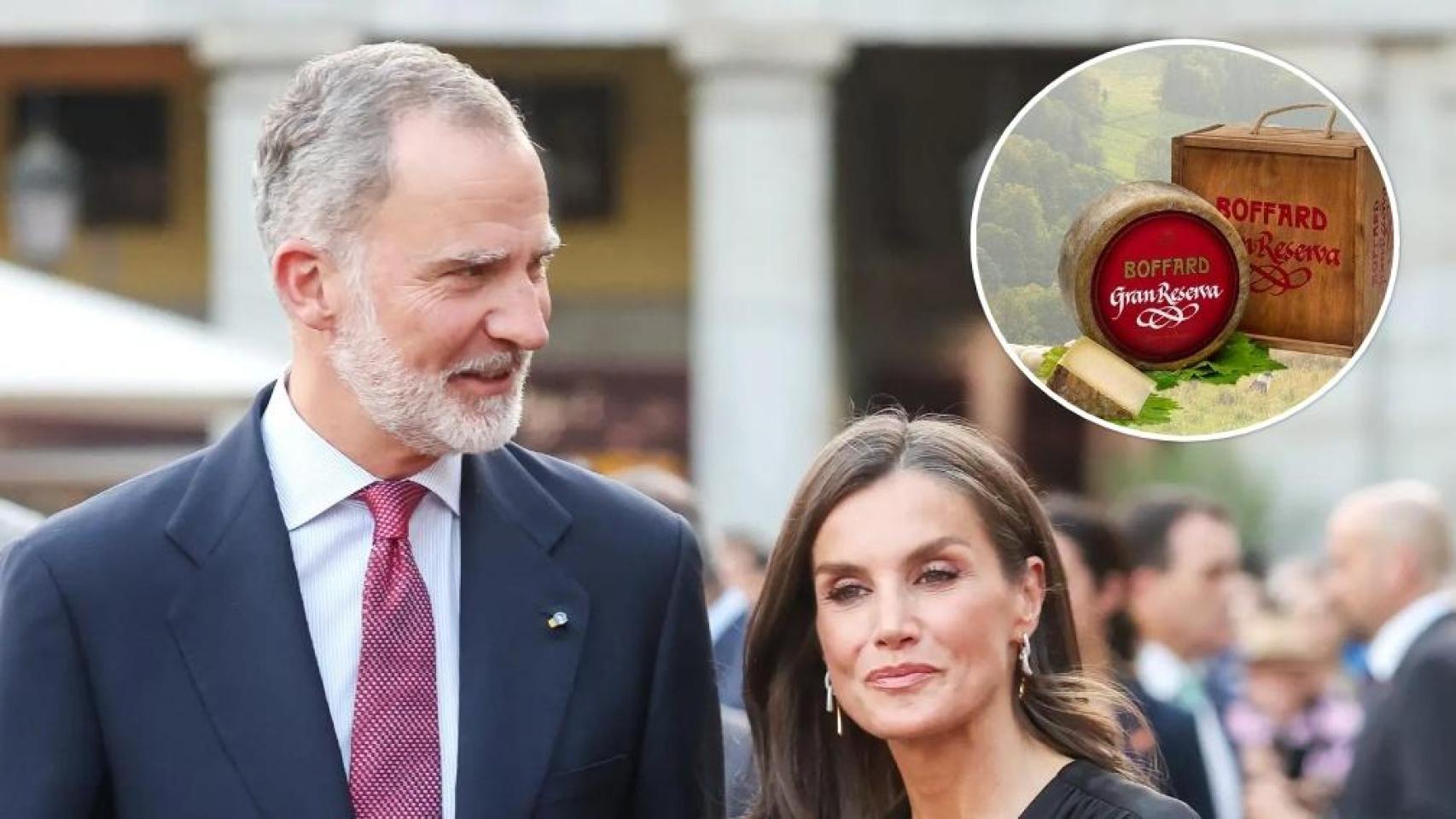 Los Reyes y un queso Boffard Gran Reserva, en un montaje de EL ESPAÑOL