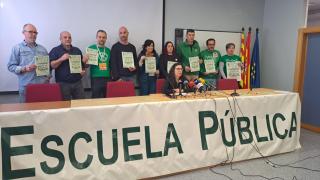 Presentación de las concentraciones por la escuela pública en Aragón