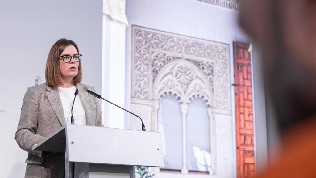 La Portavoz Del Ejecutivo Castellanomanchego, Esther Padilla.