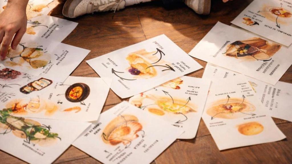 Editografía de los platos de É Restaurante