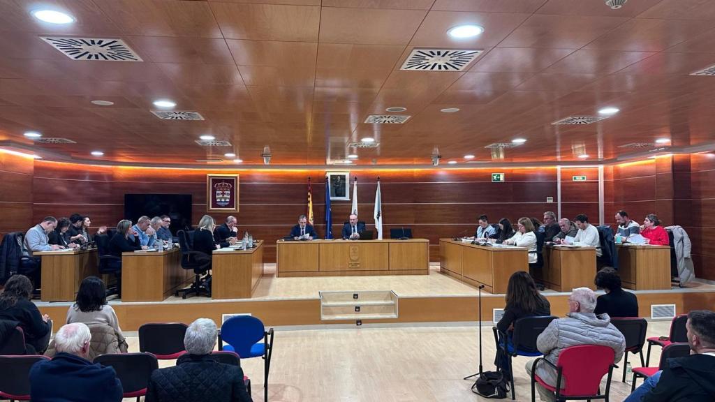 Imagen del pleno municipal en Culleredo