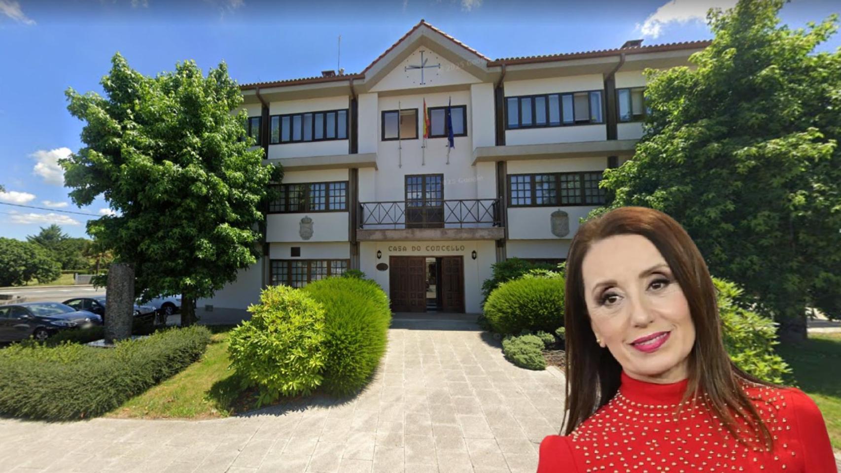 Casa do Concello de Boimorto (A Coruña), municipio al que pertenece al aldea en la que nació la gallega Luz Casal