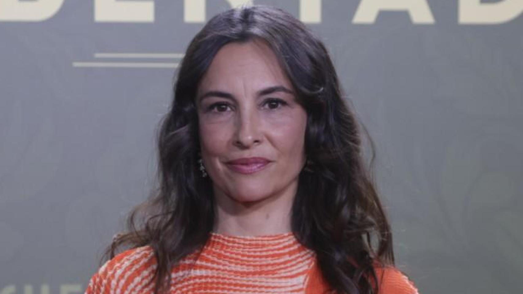 Xenia Tostado posa en el photocall por los dos años de 'Sueños de libertad'.