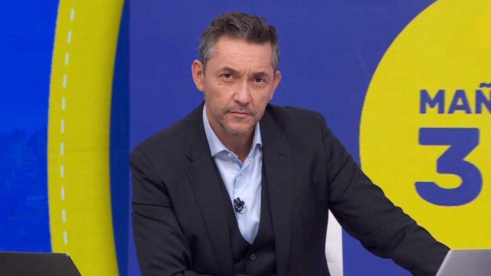 Javier Ruiz, durante una emisión de 'Mañaneros 360'.