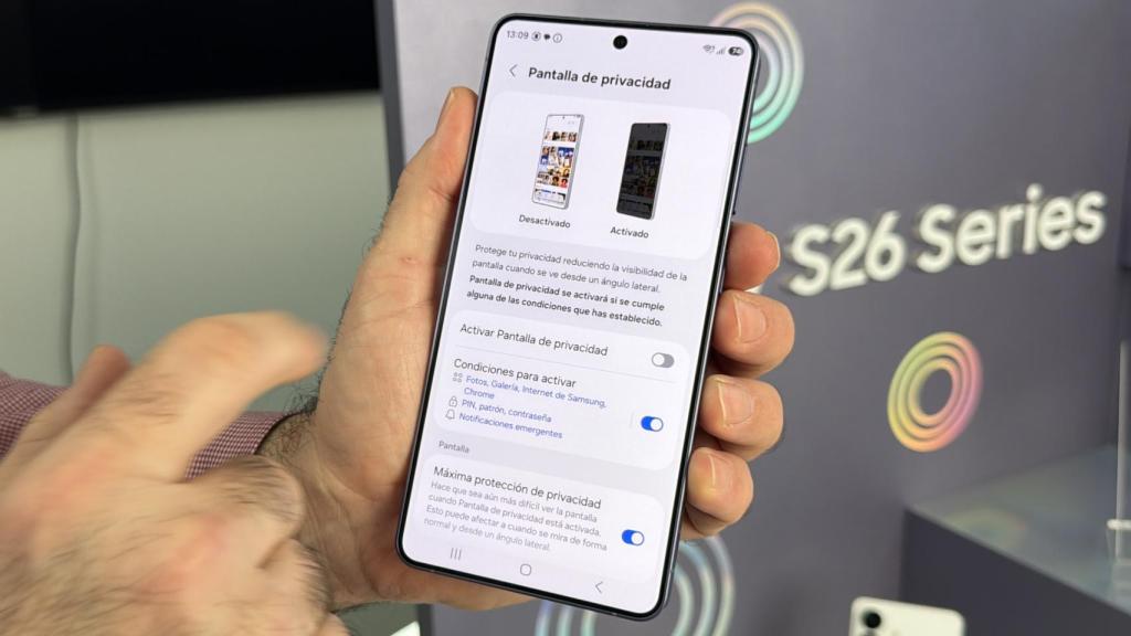 Privacy Display en Samsung Galaxy S26 Ultra