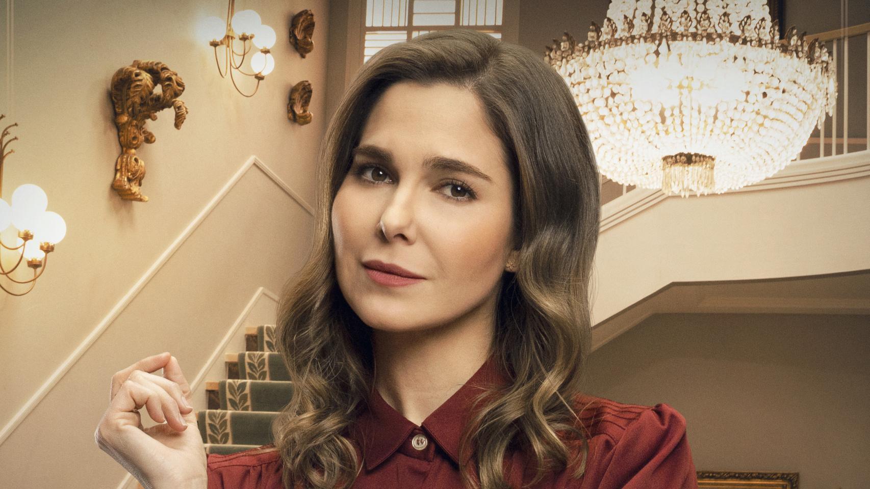 La actriz Natalia Sánchez caracterizada como Begoña Montes, su personajes en 'Sueños de libertad'.