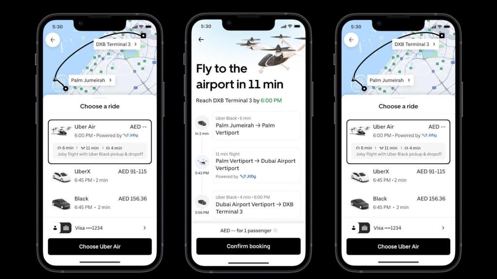 Los viajes aéreos de Uber Air se podrán pedir en la misma app de Uber