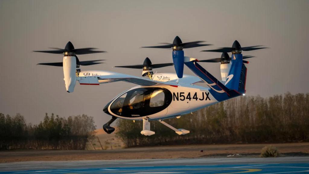 El taxi aéreo de Joby usado por el nuevo servicio Uber Air