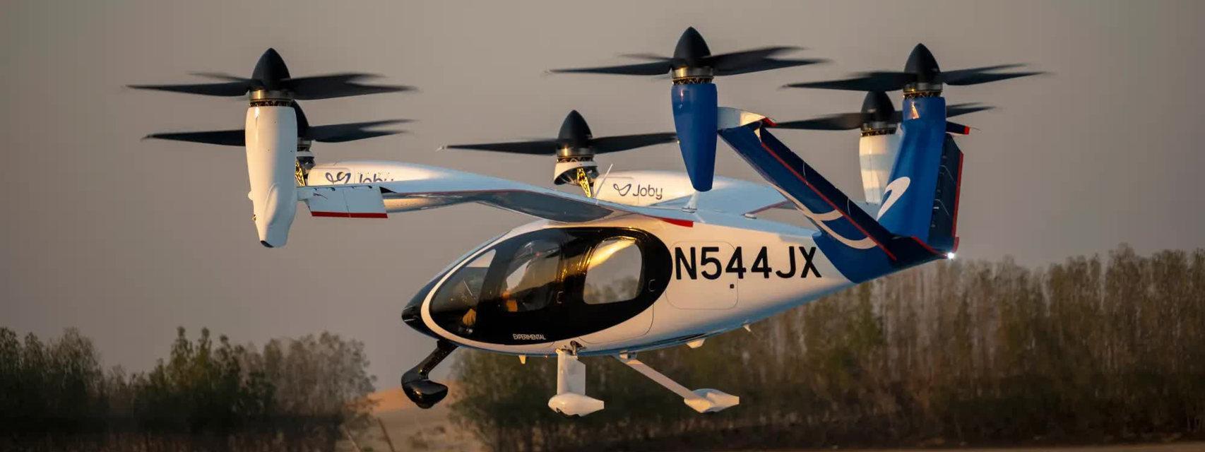 El taxi aéreo de Joby usado por el nuevo servicio Uber Air
