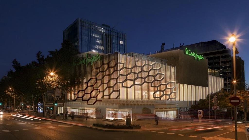 Intervención de Soledad Sevilla en la facha del Corte Inglés de Serrano