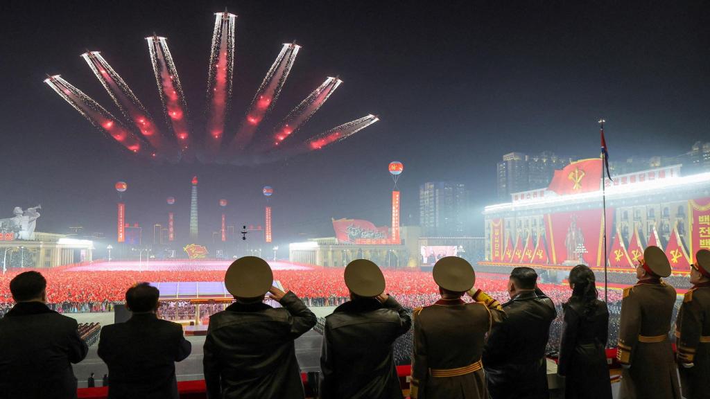 Another moment of the military parade in Pyongyang.