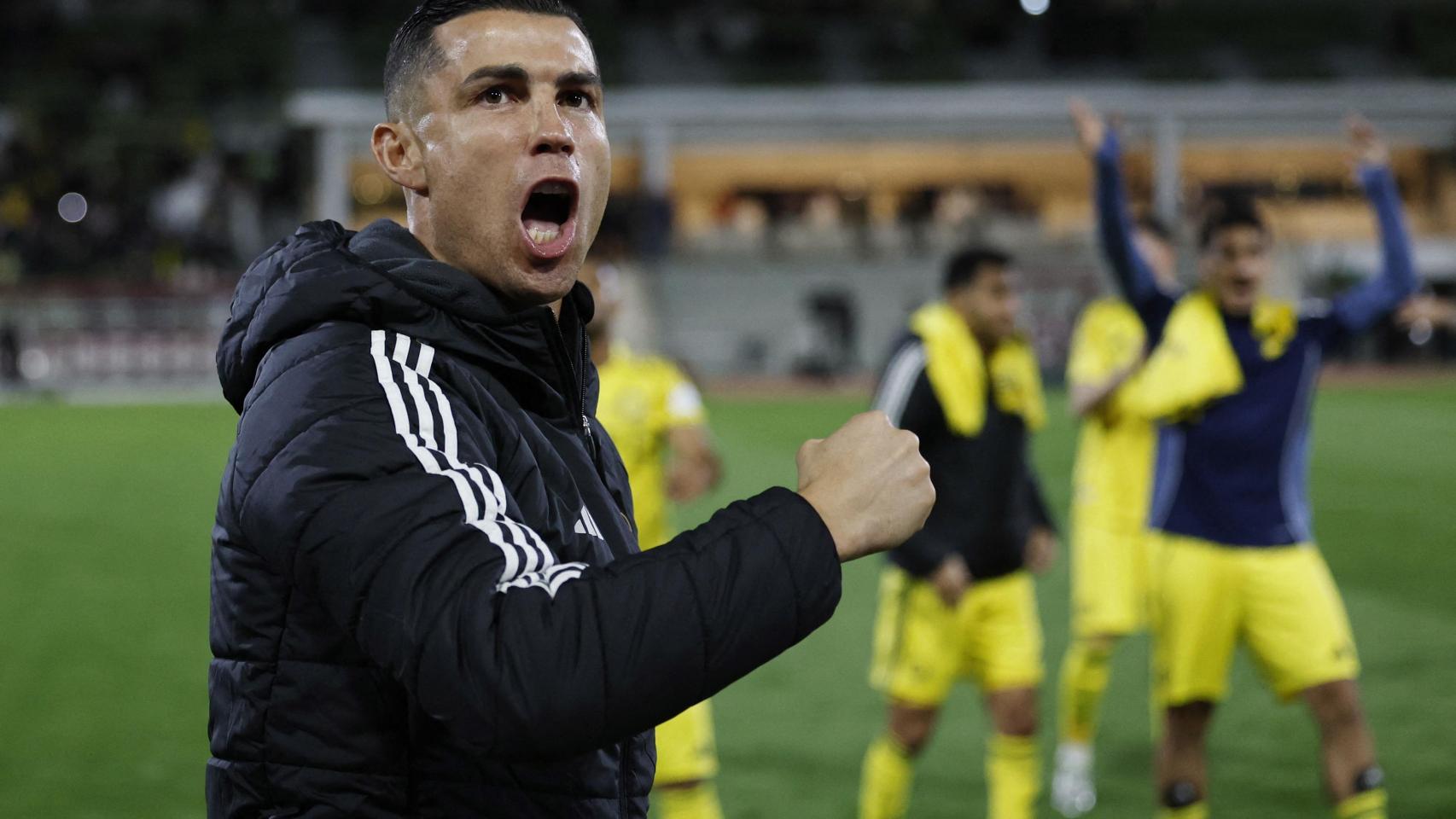 Cristiano Ronaldo, durante una celebración con Al-Nassr