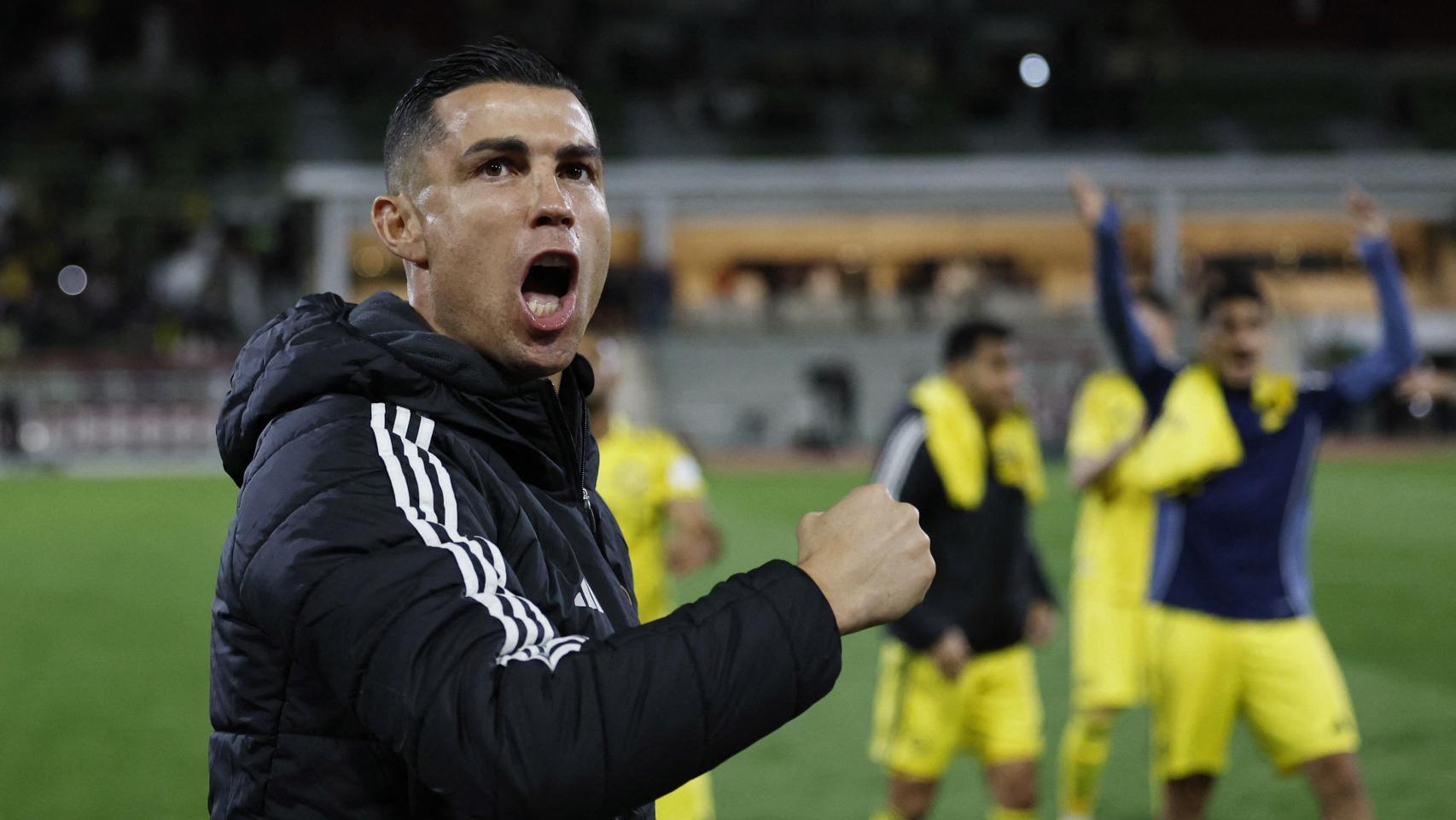 Cristiano Ronaldo, durante una celebración con Al-Nassr